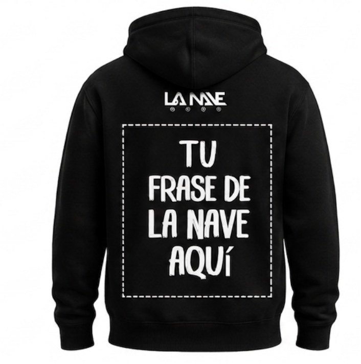 HOODIE NEGRO — espalda